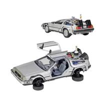 Brinquedo Para Meninos Welly 1:24 DMC-12 Delorean De Volta Para O Futuro Máquina Do Tempo Modelo De