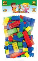 Brinquedo Para Montar Blocos 96 Pecas