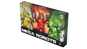 Brinquedo Para Montar Boneco Mega Rebots C/3Unid.