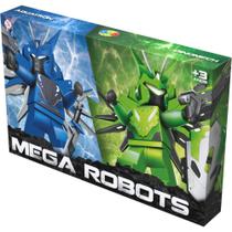 Brinquedo para Montar Boneco Mega Robots com 2 UNID
