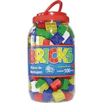 Brinquedo Para Montar Bricks Blocos Montagem 100Peca
