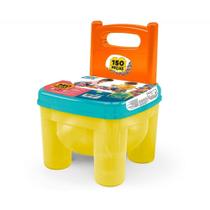 Brinquedo para Montar Brinkadeira CLICK com 150 Peças e Cadeira Multifuncional Brinquedo para Montar Brinkadeira CLICK com 150 Peças e Cadeira Multifuncional