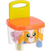 Brinquedo Para Montar Cadeira Com Blocos E Ades.40Pc