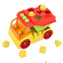 Brinquedo Para Montar Carro Bebê Menino Didática Encaixe Carrinho Educativo Grande 1 Ano