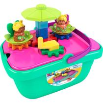 Brinquedo para Montar Carrossel Encantado, 14 Peças Blocos Brinquedo para Montar Carrossel Encantado, 14 Peças Blocos