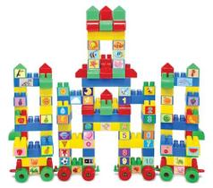 Brinquedo Para Montar Castelinho 128Pcs C/55 Adesivo