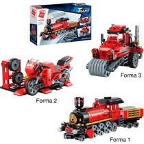 Brinquedo Para Montar Combo Transportes 3 Em 1 305 Peças Brinquedo Para Montar Combo Transportes 3 Em 1 305 Peças