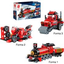 Brinquedo para Montar Combo Transportes 3 em 1 305 Peças