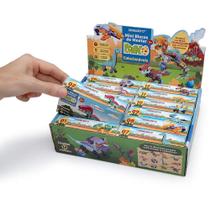 Brinquedo para Montar Dino Mini Blocos Display com 12 Unidades