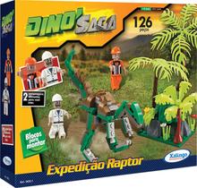 Brinquedo para montar Dino Raptor 126 pecas Xalingo