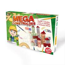 Brinquedo para montar mega construcoes 120pecas pais e filhos