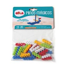 Brinquedo para Montar Pinos Magicos 30 Pecas