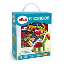 Brinquedo para Montar Pinos Magicos 500 Pecas Brinquedo para Montar Pinos Magicos 500 Pecas