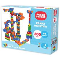 Brinquedo para Montar Rampa Divertida 200 Peças + 60 Adesivos