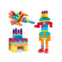 Brinquedo para Montar Sacola Construção Blocolândia 80 Peças Brinquedo para Montar Sacola Construção Blocolândia 80 Peças