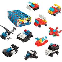 Brinquedo Para Montar Set Bombeiro E Polícia 3 Em 1 Sortido (display Com 10)