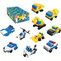 Brinquedo Para Montar Set Construção/polícia 3 Em 1 Sortido (display Com 10)