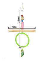 Brinquedo para Pássaros e Aves Argola com Poleiro - Bio Mix
