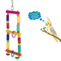 Brinquedo para Pássaros Escada Golden Color 3 Degraus