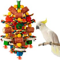 Brinquedo para Pássaros YIXUND Mordedor Natural para Papagaios Grandes Brinquedo para Pássaros YIXUND Mordedor Natural para Papagaios Grandes