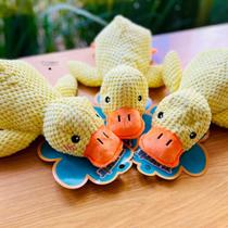 Brinquedo Para Pet Pelúcia Pato Anti Estresse Interativo31cm Brinquedo Para Pet Pelúcia Pato Anti Estresse Interativo31cm