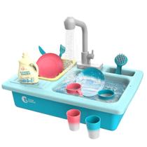 Brinquedo para pia de cozinha CUTE STONE que muda de cor com acessórios Brinquedo para pia de cozinha CUTE STONE que muda de cor com acessórios