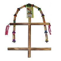 Brinquedo Passaritos Toys Para Pássaros Trapézio Duplo Colorido