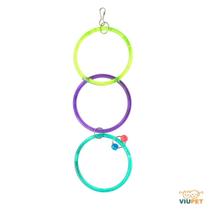 Brinquedo Pássaros Aves Argola Tripla Calopsita Periquitos - Still Pet