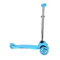 Brinquedo Patinete 3 Rodas com Led Azul Suporta até 50kg Guidão Flexível Material de Plástico e Alumínio CKS - PATC-01/A