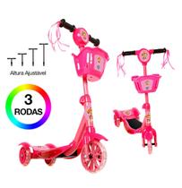 Brinquedo Patinete Infantil Patrulha Canina Skye 3 Rodas Com Brinquedo Patinete Infantil Patrulha Canina Skye 3 Rodas Com