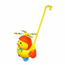 Brinquedo Patinho Andador com Empurrador Domni