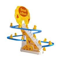 Brinquedo Pato Amarelo 6 Patinhos Escalando Escadas Com Luz E Música, Escorregador Elétrico, Brinquedo Pato Amarelo 6 Patinhos Escalando Escadas Com Luz E Música, Escorregador Elétrico,