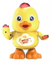 Brinquedo Pato Dançante Musical Dança Anda Mexe Luz E Som