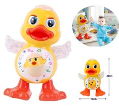 Brinquedo Pato Patinho Dançante Musical Dança, Anda, Mexe, com Luz E Som