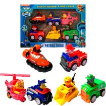 Brinquedo Patrulha Canina 6 Carrinhos De Fricção