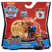 Brinquedo Patrulha Canina Figura Hero Moto Pups Zuma