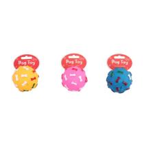 Brinquedo Pawspals Vinyl Ball with Bone para Cães - Cores Sortidas