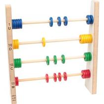 Brinquedo pedagógico abaco aluno 40 argolas carlu 1910