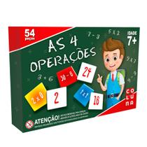 Brinquedo Pedagógico as 4 Operacoes 54 Peças - Coluna Brinquedo Pedagógico as 4 Operacoes 54 Peças - Coluna