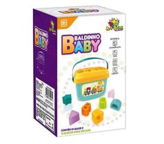 Brinquedo Pedagógico Baldinho Baby Passa Formas E Letras