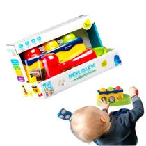 Brinquedo Pedagógico Bate Martelo Educativo Infantil Com Bolinhas Para Bebês - Multikids