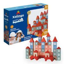 Brinquedo Pedagógico Blocos Em Madeira Brincando De Engenheiro 120 Pçs - Xalingo
