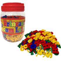 Brinquedo Pedagógico Brincando com as Letras 173 Peças Brinquedo Pedagógico Brincando com as Letras 173 Peças