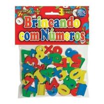 Brinquedo Pedagogico Brincando com Numeros 56 PCS Pais e Filhos - Paisefilhos Brinquedo Pedagogico Brincando com Numeros 56 PCS Pais e Filhos - Paisefilhos