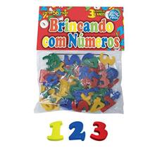 Brinquedo Pedagogico Brincando Com Numeros 56 Pcs