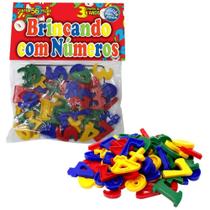 Brinquedo Pedagogico Brincando com Numeros 56 PCS