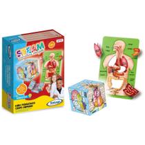 Brinquedo Pedagogico Corpo Humano Steam Cubo