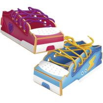 Brinquedo Pedagógico de Madeira Alinhavo Primeiros Laços 3D com 8 Peças