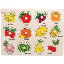 Brinquedo Pedagógico de Madeira Encaixe Divertido com Pinos 1