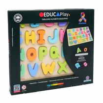 Brinquedo Pedagógico Educaplay Tabuleiro Alfabeto Educativo Brinquedo Pedagógico Educaplay Tabuleiro Alfabeto Educativo